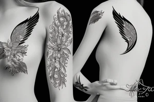 phoenix girly tattoo idea