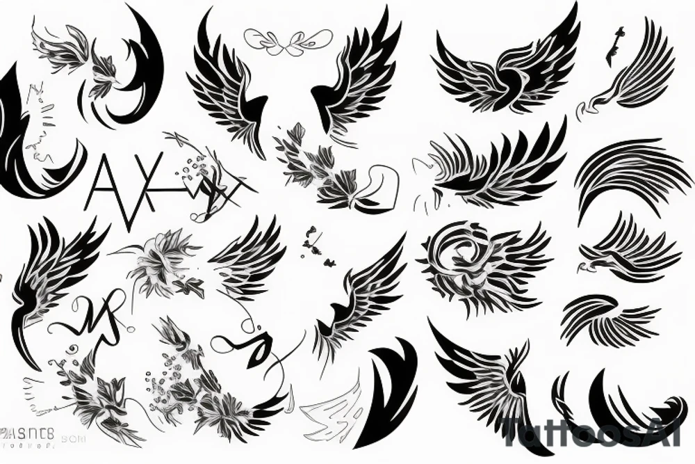 phoenix girly tattoo idea