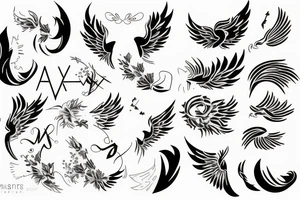 phoenix girly tattoo idea
