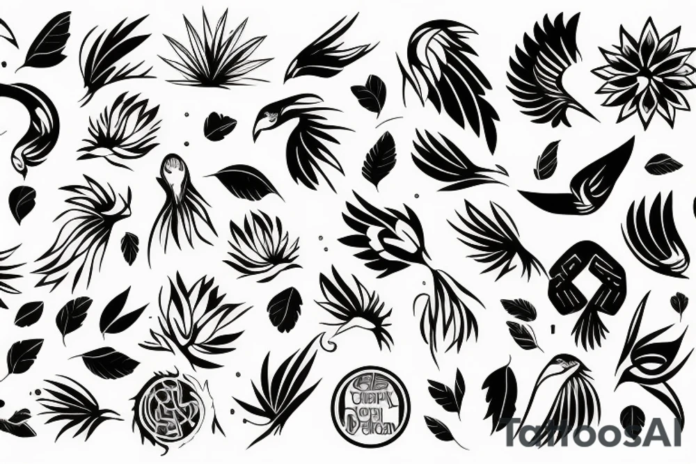 phoenix girly tattoo idea