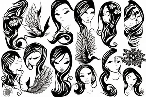 phoenix girly tattoo idea