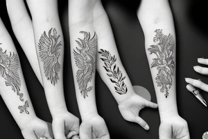 phoenix girly tattoo idea