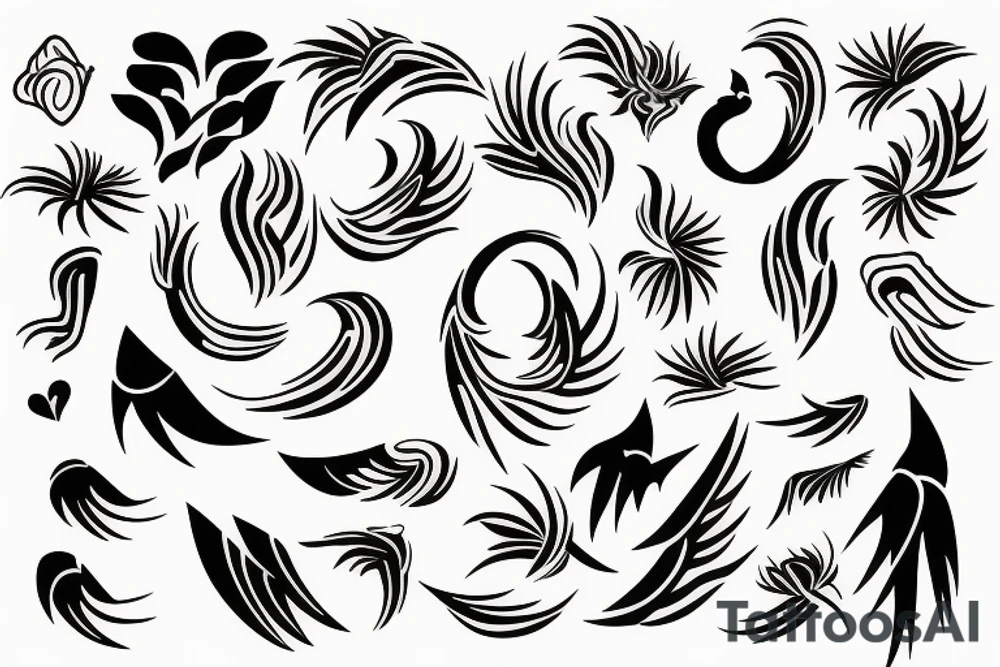 phoenix girly tattoo idea