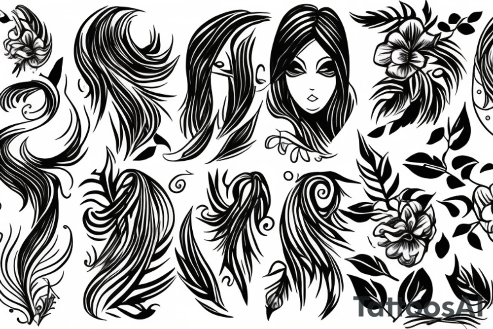 phoenix girly tattoo idea