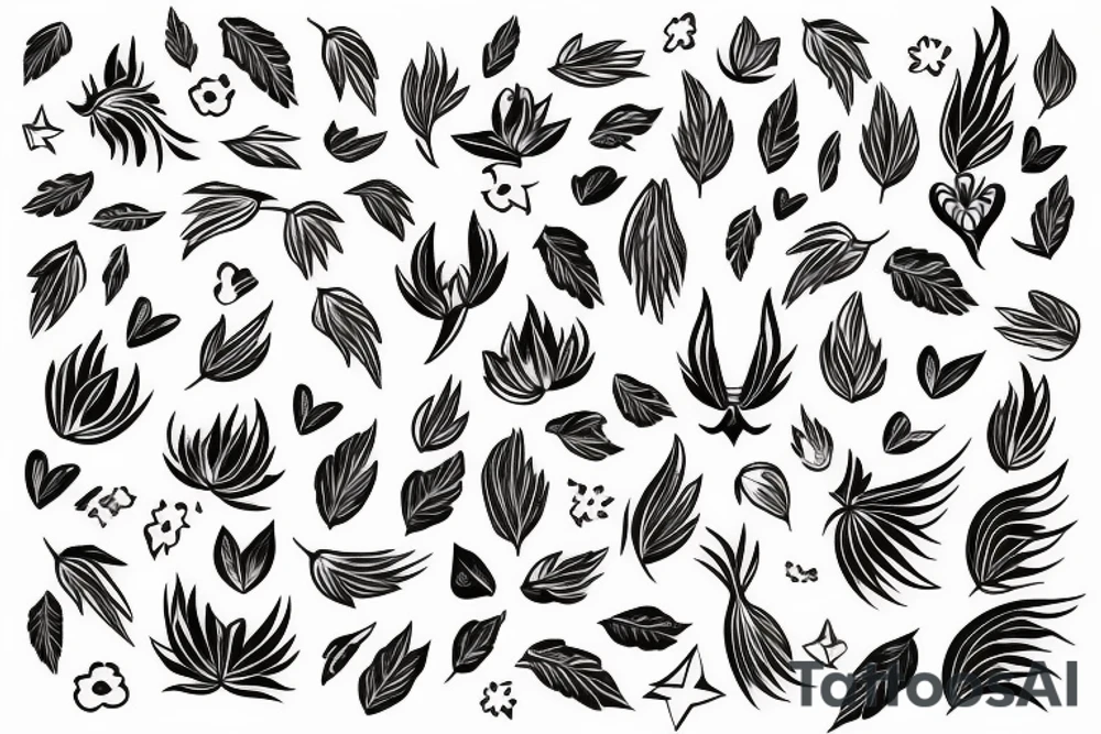 phoenix girly tattoo idea