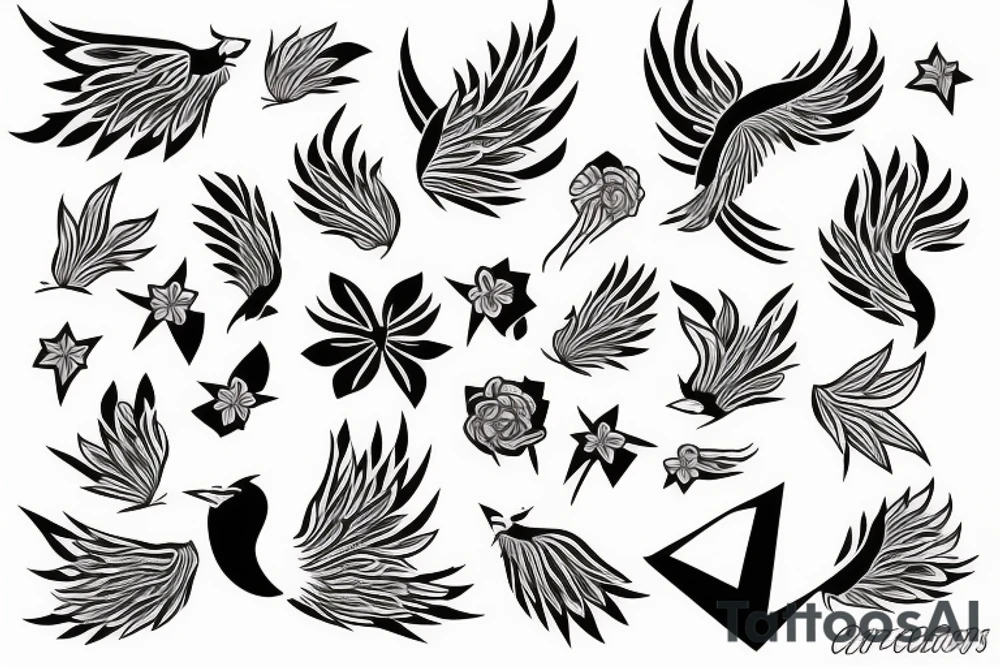 phoenix girly tattoo idea