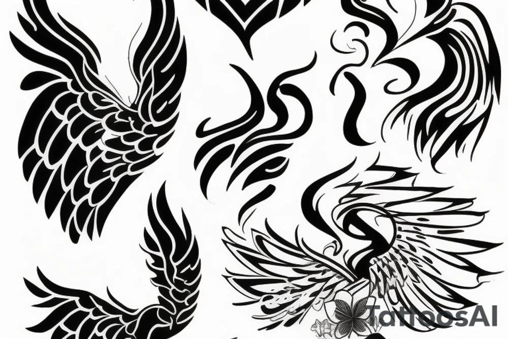 phoenix girly tattoo idea