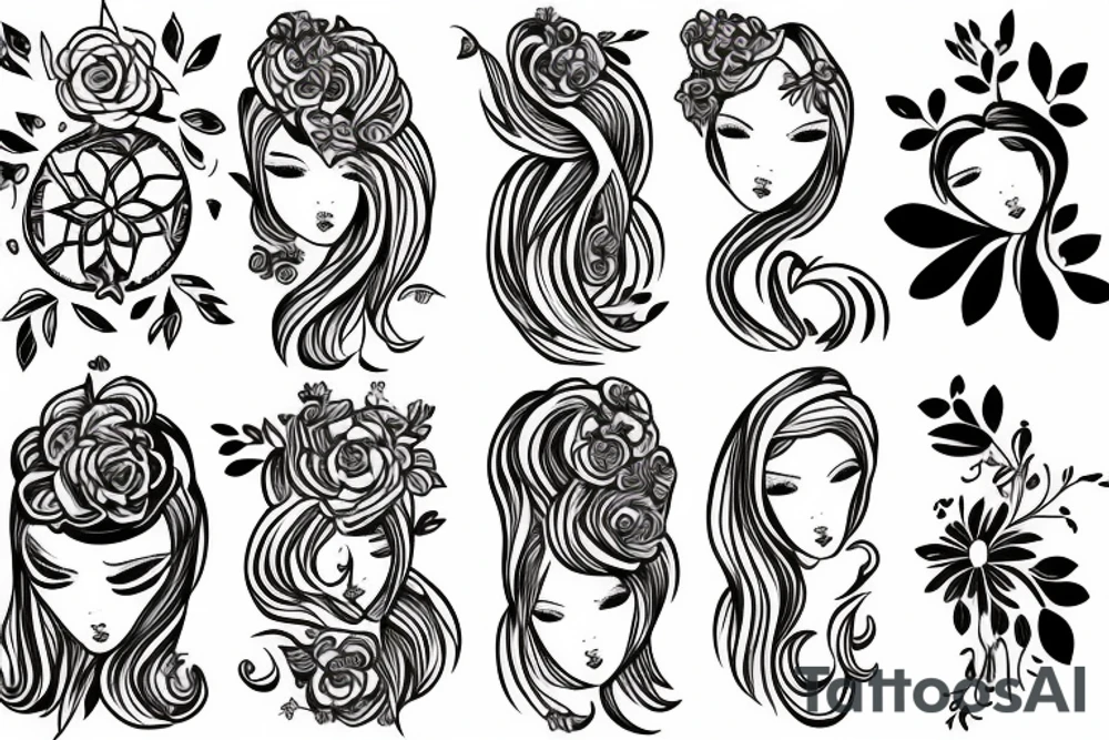 phoenix girly tattoo idea