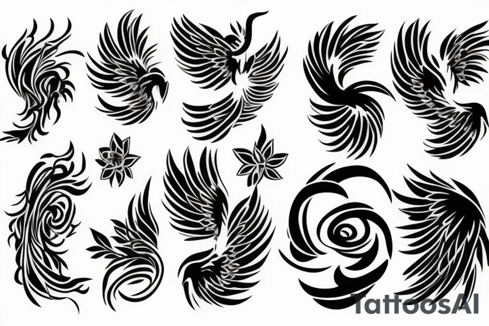 phoenix girly tattoo idea