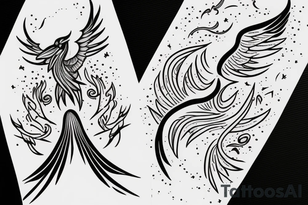 phoenix girly tattoo idea