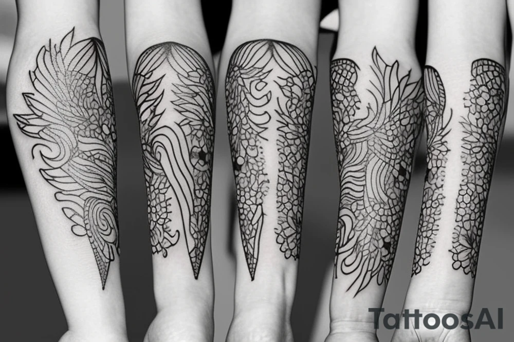 phoenix girly tattoo idea