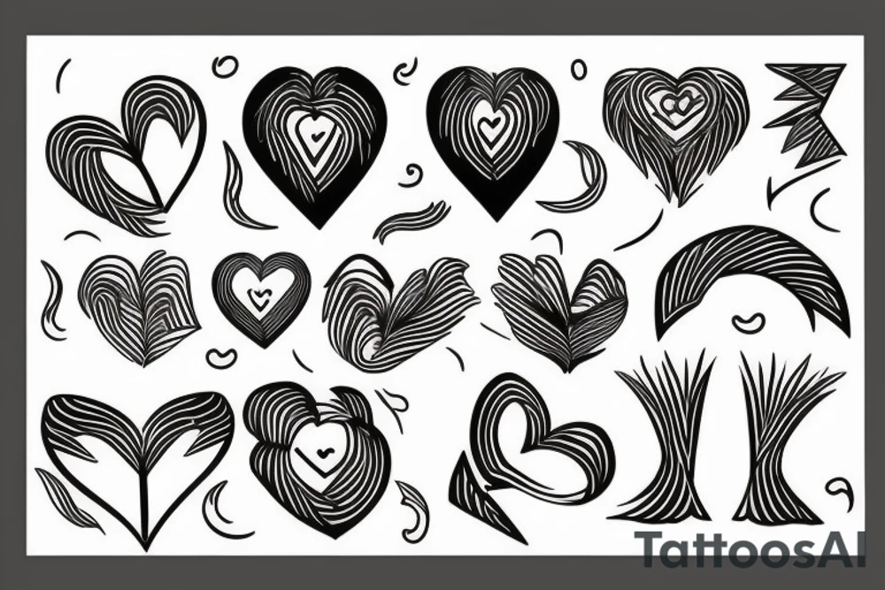 phoenix heart tattoo idea