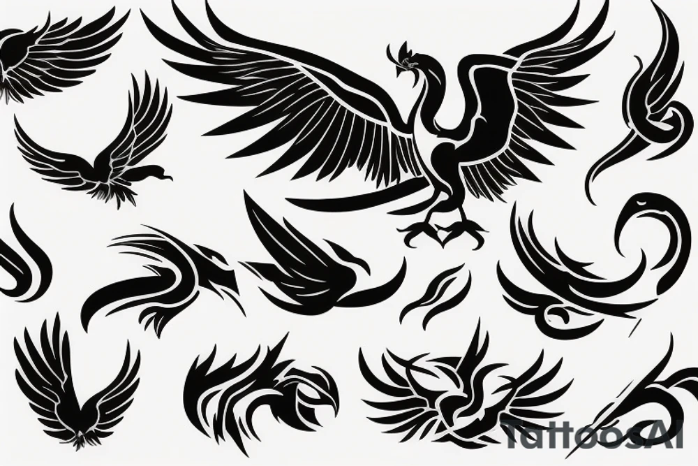 phoenix logo tattoo idea