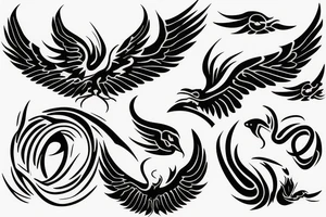 phoenix logo tattoo idea