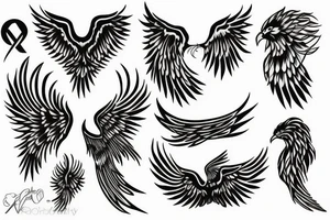 phoenix soft tattoo idea