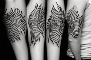 phoenix minimalist tattoo idea