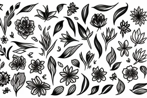 phoenix flowers tattoo idea