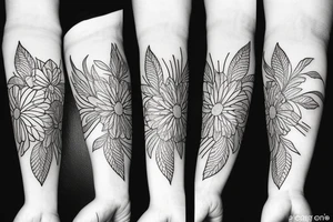 phoenix flowers tattoo idea