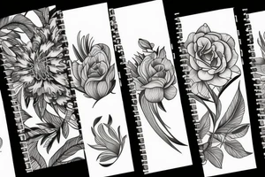 phoenix flowers tattoo idea