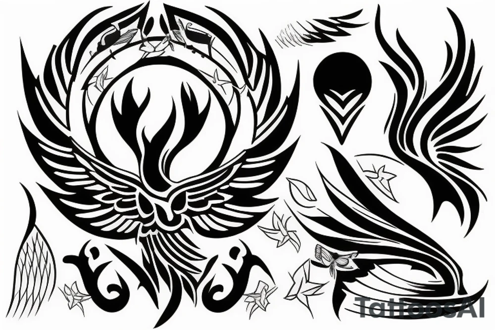phoenix baby tattoo idea