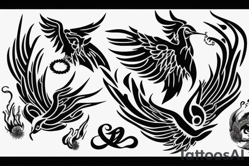 phoenix fire tattoo idea