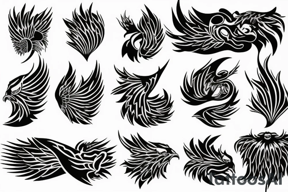 phoenix fire tattoo idea
