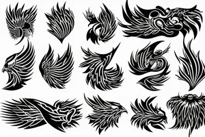 phoenix fire tattoo idea
