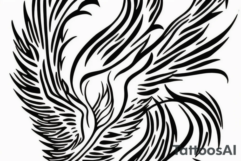 phoenix fire tattoo idea