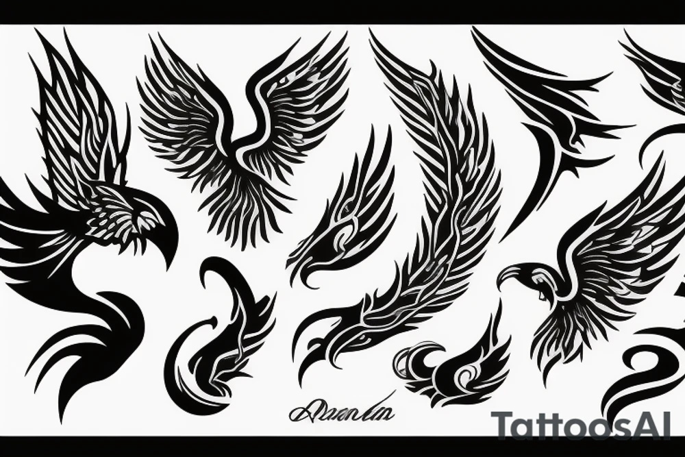 phoenix fire tattoo idea