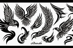 phoenix fire tattoo idea