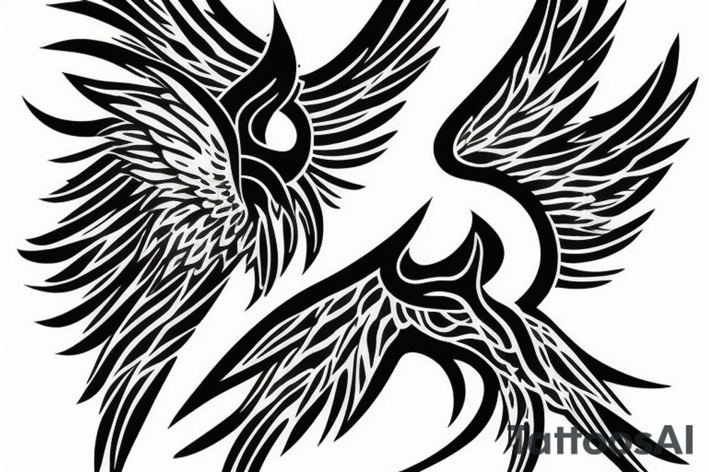 phoenix fire tattoo idea