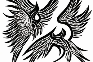 phoenix fire tattoo idea