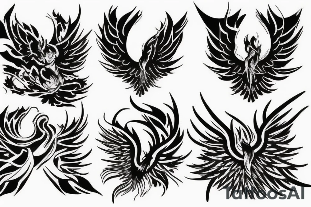 phoenix fire tattoo idea