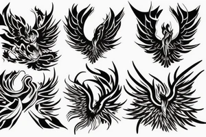 phoenix fire tattoo idea