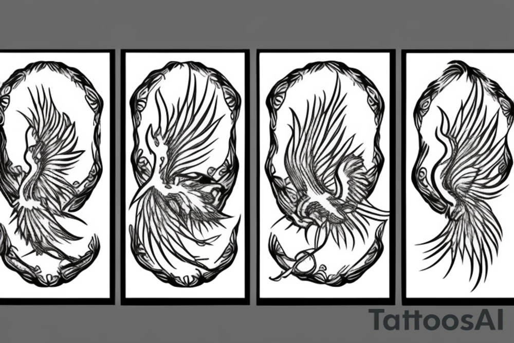phoenix fire tattoo idea