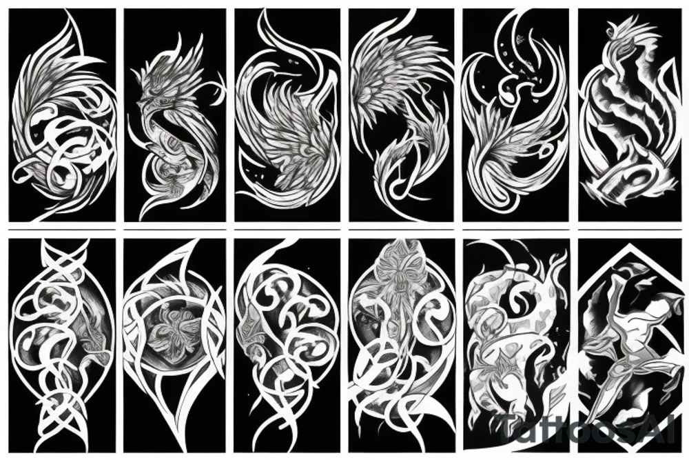 phoenix fire tattoo idea