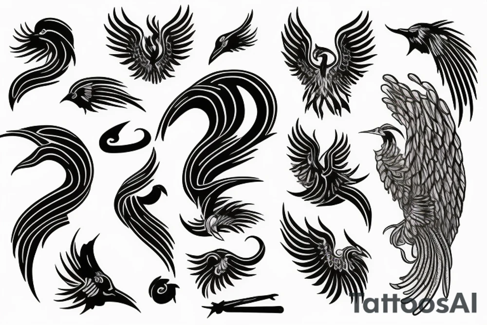 phoenix fire tattoo idea