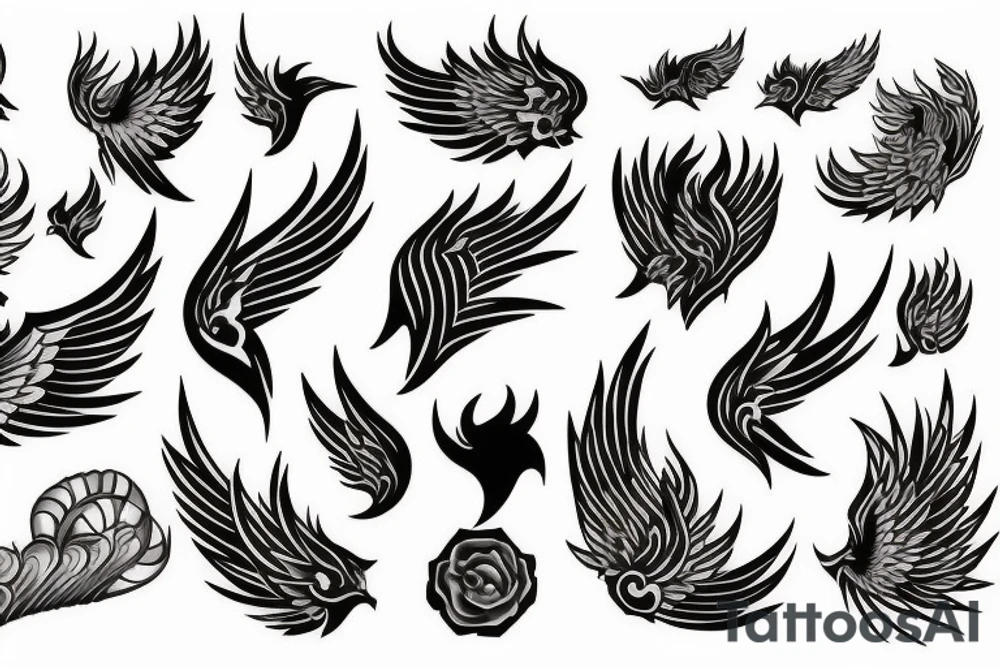 phoenix fire tattoo idea