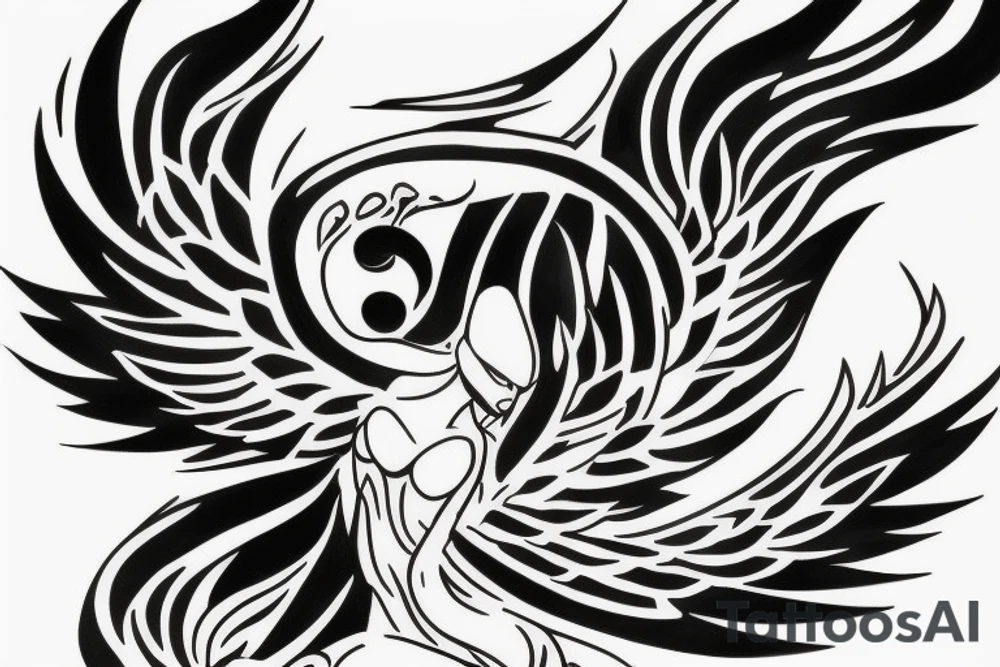 phoenix fire tattoo idea