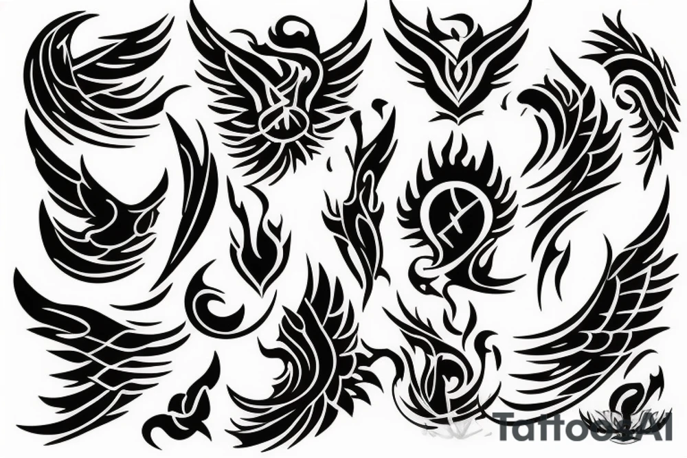 phoenix fire tattoo idea