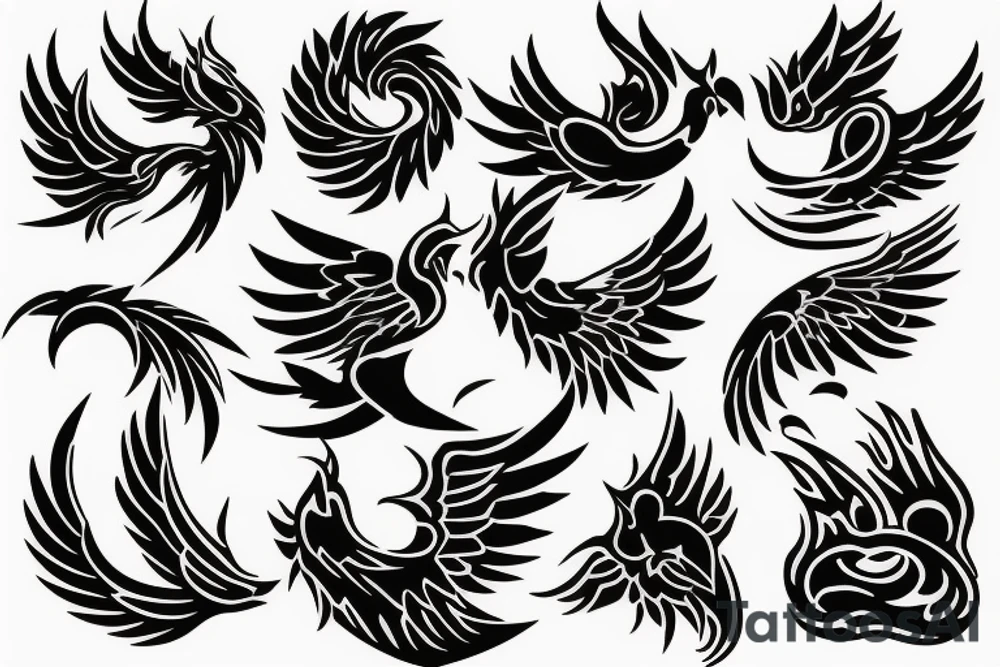 phoenix fire tattoo idea