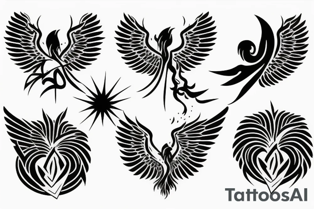 phoenix fire tattoo idea