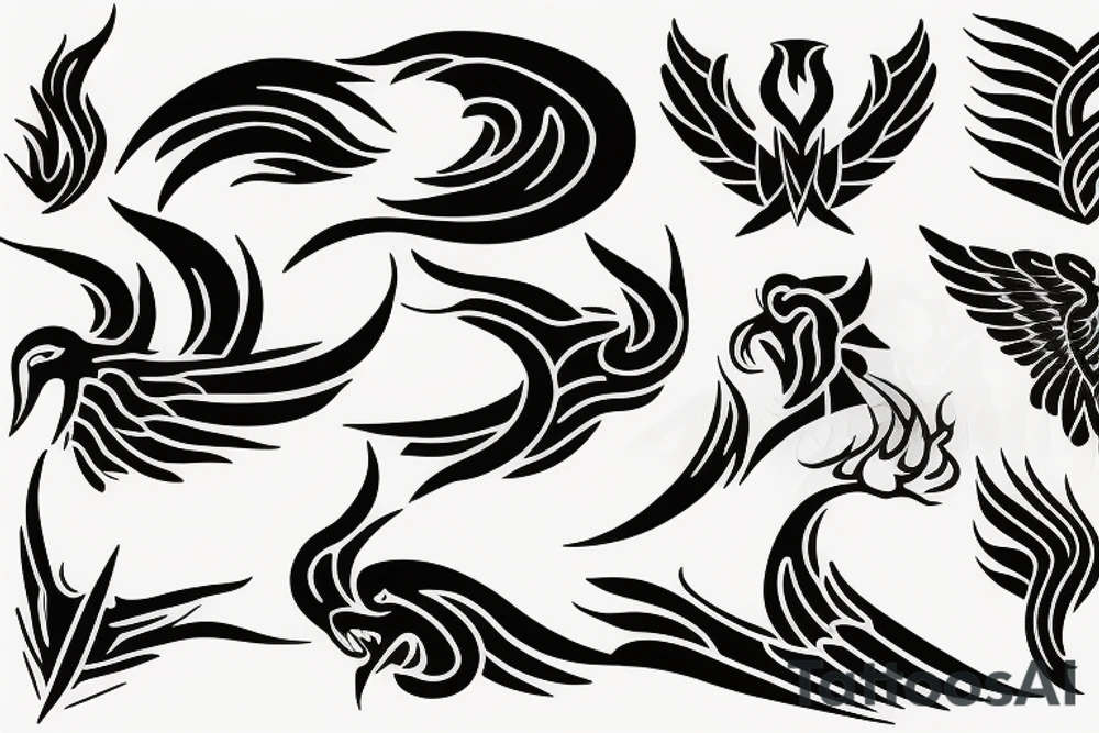 phoenix fire tattoo idea