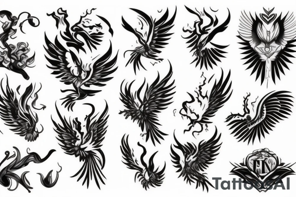 phoenix fire tattoo idea