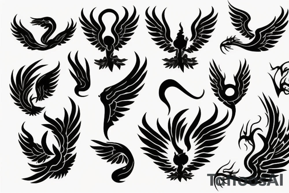 phoenix fire tattoo idea