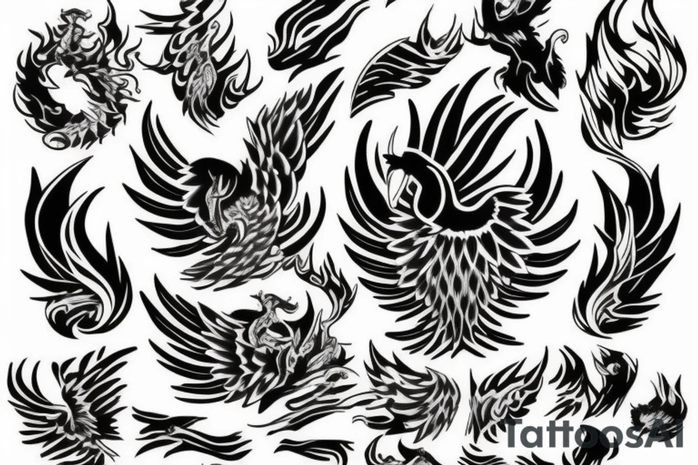 phoenix fire tattoo idea