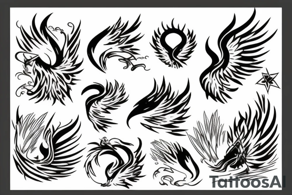phoenix fire tattoo idea