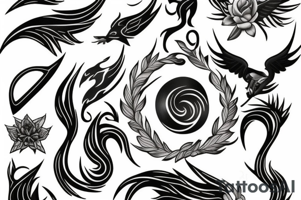 phoenix fire tattoo idea