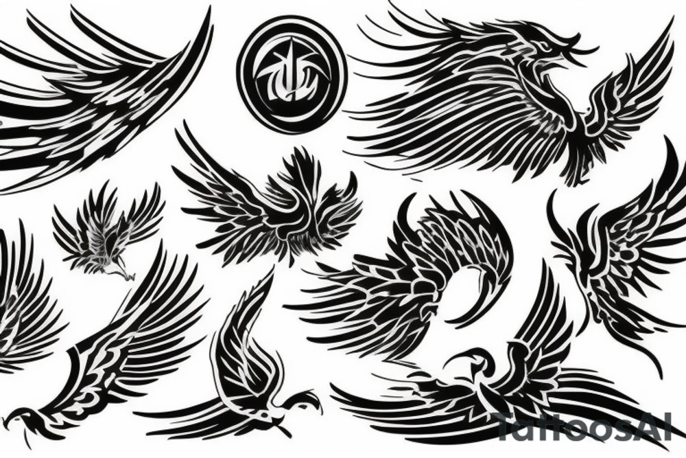 phoenix fire tattoo idea