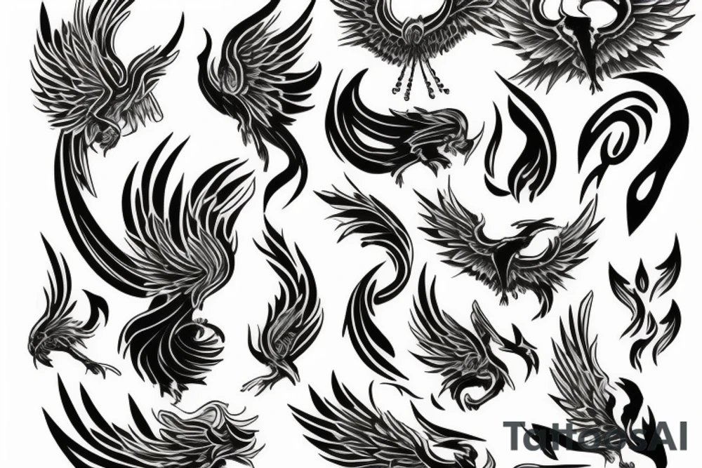 phoenix fire tattoo idea